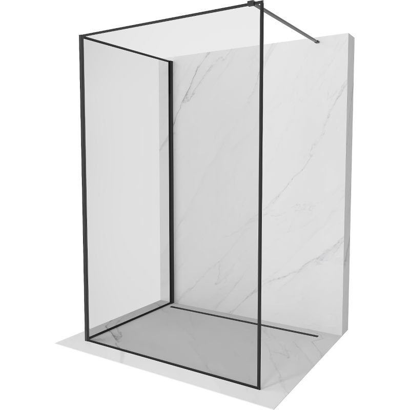 Ścianka prysznicowa Mexen Kioto czarny wzór 130x70 cm 800-130-212-70-70-070 1 szt.