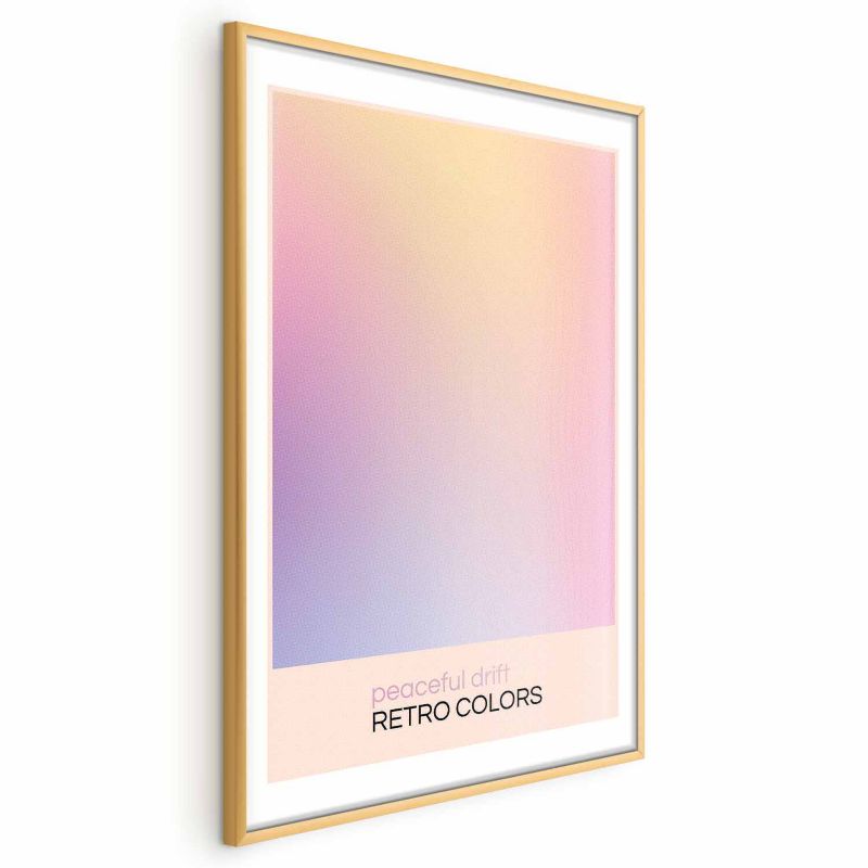 Plakat Artgeist Peaceful Drift 60x90 cm z ramą złotą 1 szt