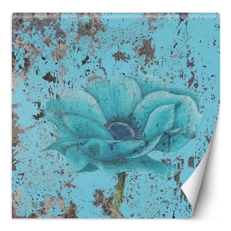 Fototapeta Feeby Turkusowy kwiat shabby chic 250x250 1 szt