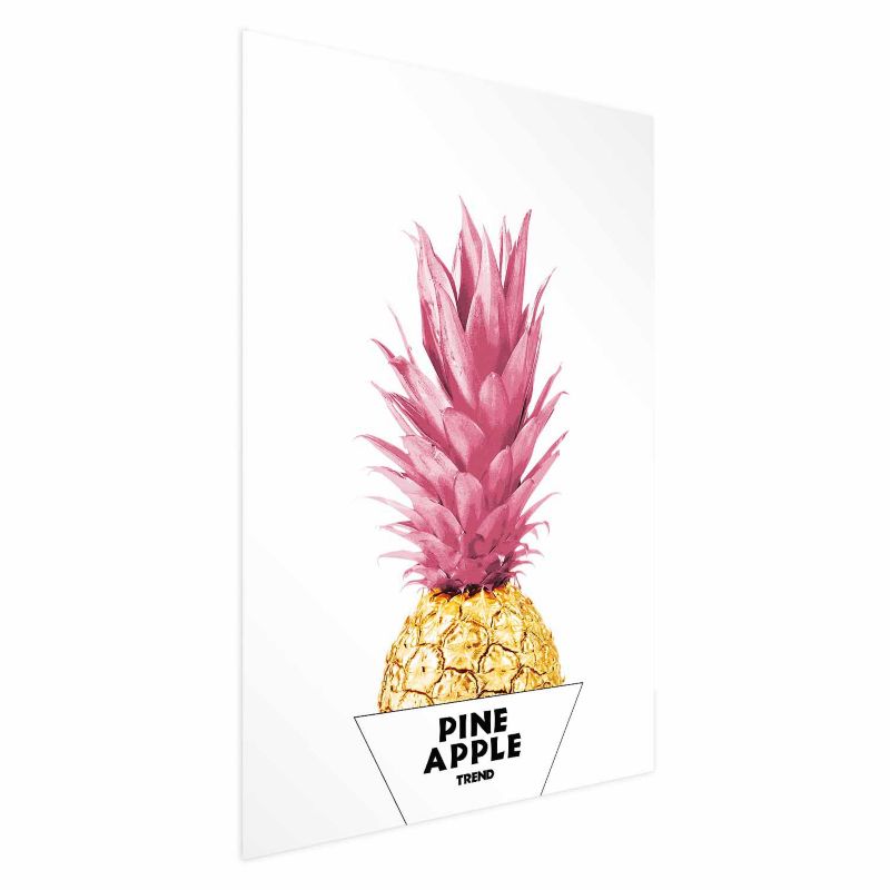 Plakat Artgeist Złoty ananas 29,7x42 cm bez ramy 1 szt