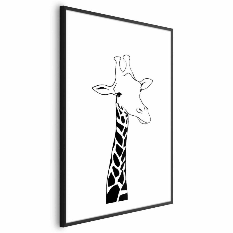 Plakat Artgeist Kraciasta szyja 40x60 cm z ramą czarną 1 szt