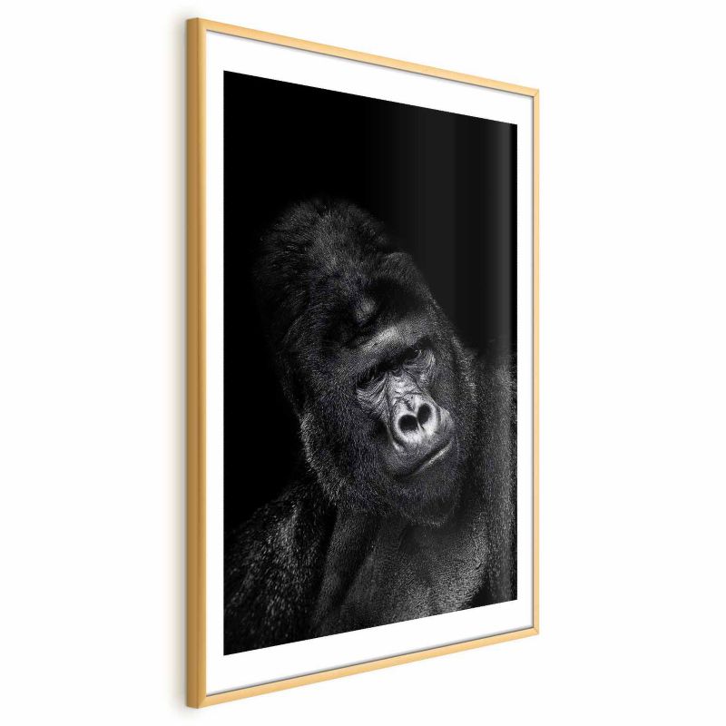 Plakat Artgeist Goryl 29,7x42 cm z ramą złotą 1 szt