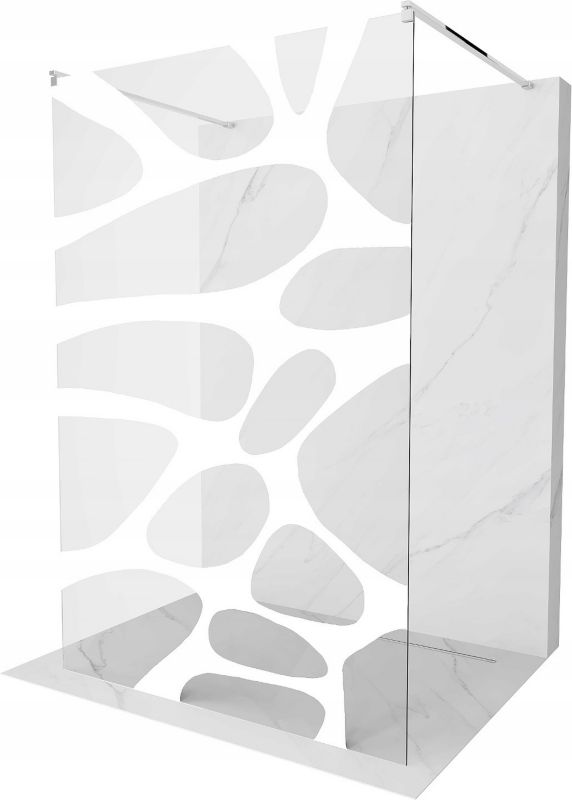 Ścianka prysznicowa Mexen Kioto biały wzór 110x200 cm 800-110-002-01-97 1 szt.