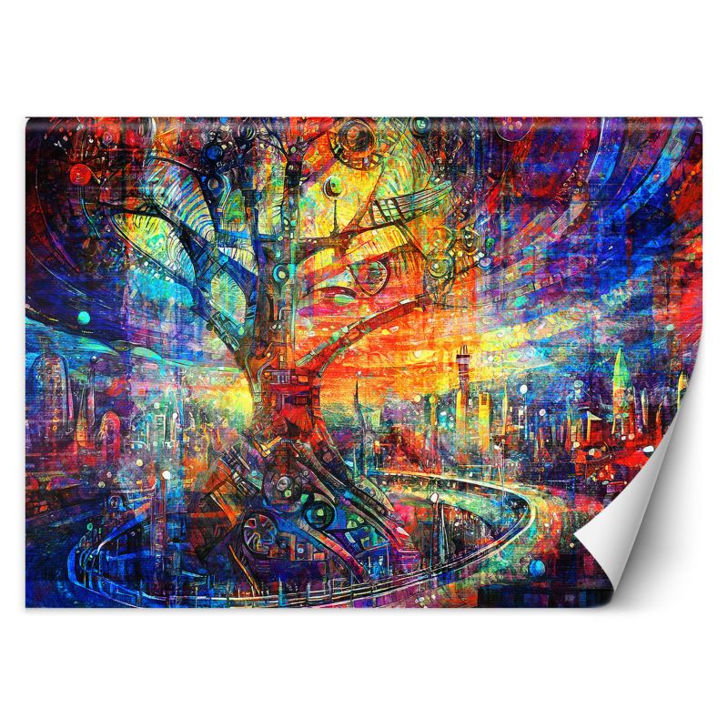 Fototapeta Feeby Drzewo Abstrakcja Kolorowa 350x245 1 szt