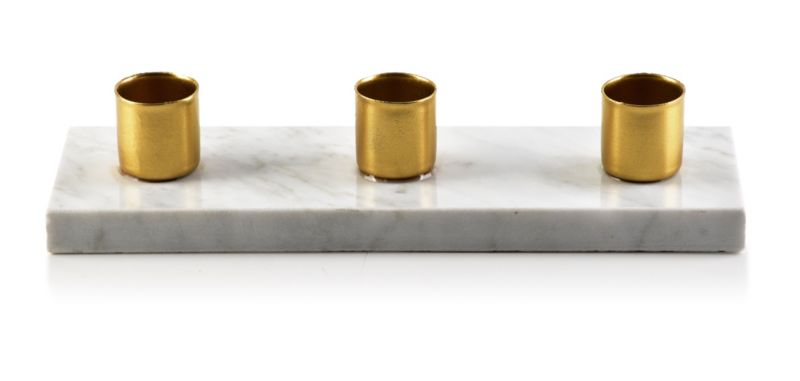 Świecznik MONDEX CEDRIC 205 x 45 x 70 mm Złoty 1 szt.