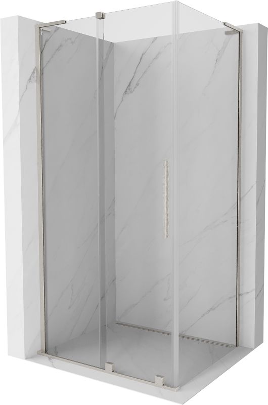 Kabina prysznicowa Mexen Velar L rozsuwana 110 x 75 cm transparent nikiel szczotkowany 1 szt.