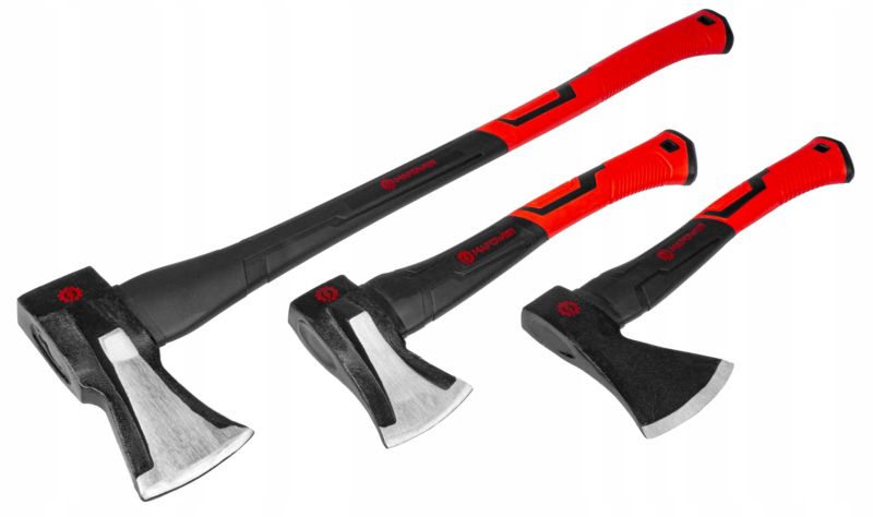 Zestaw siekier MAPOWER 3 sztuki rozłupująca do łupania fiberglass 1 kpl.