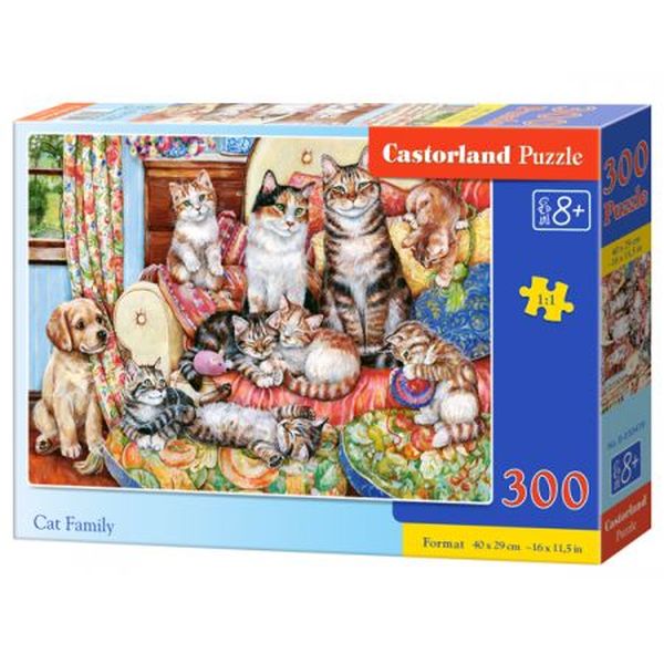 Puzzle 300 B-030439 Cat family