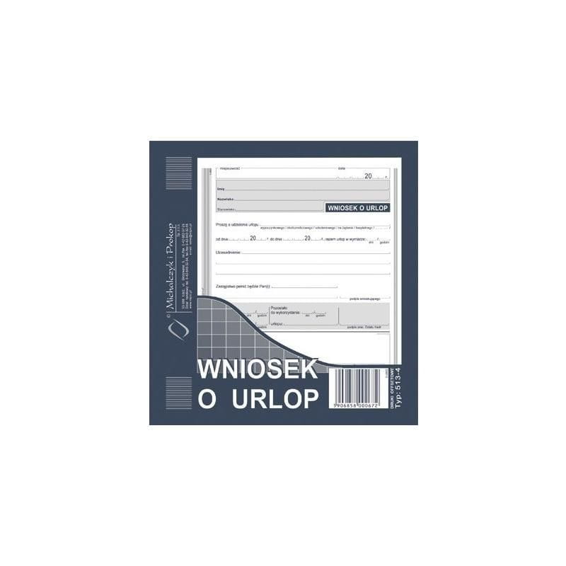 WU Wniosek o udzielenie urlopu 513-4