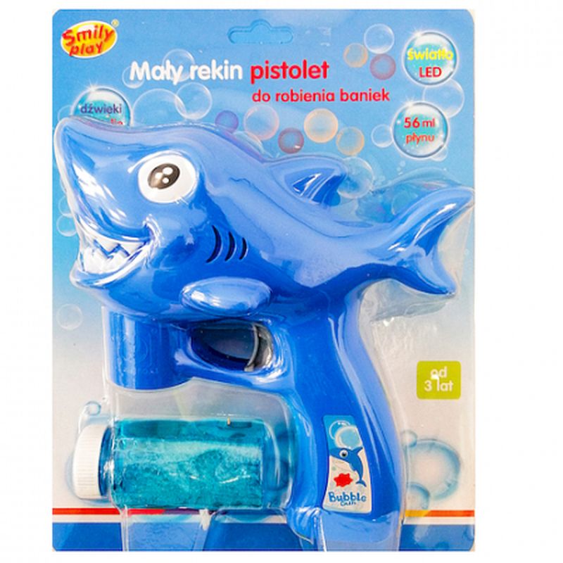 MAŁY REKIN PISTOLET DO ROBIENIA BANIEK Smily
