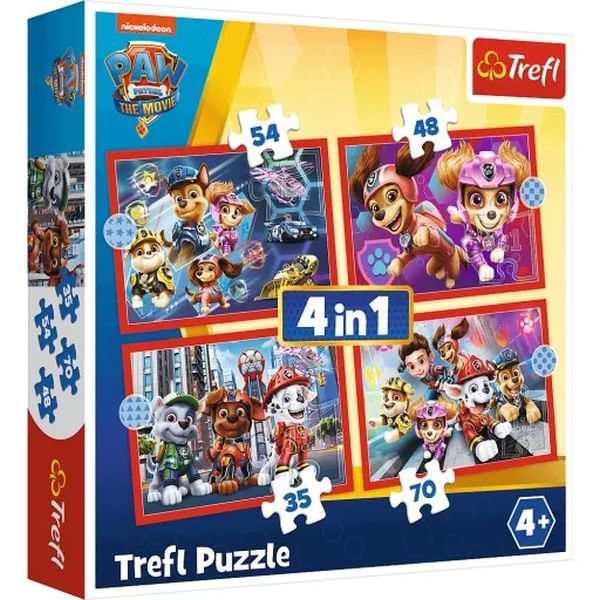Puzzle 4w1 Psi Patrol Trefl