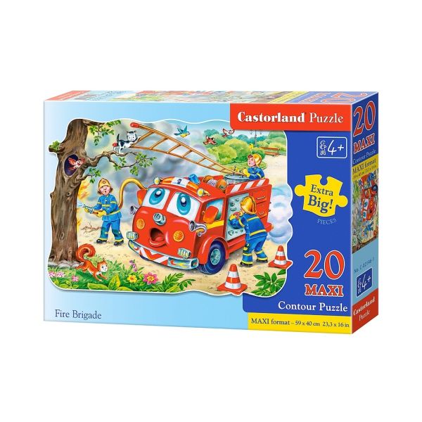 Castorland Puzzle 20 el. Maxi C-02146-1 FIRE BRIGADE