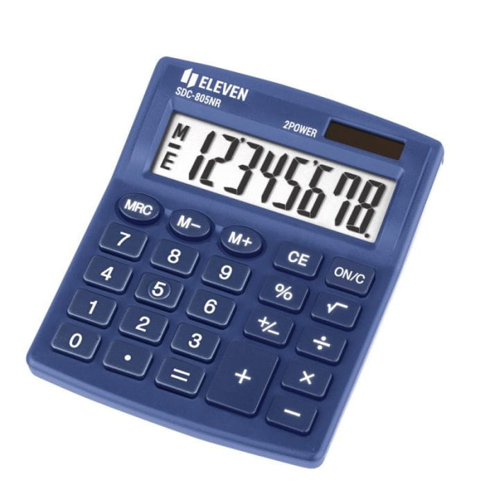 Eleven kalkulator biurowy SDC805NRNVE - granatowy