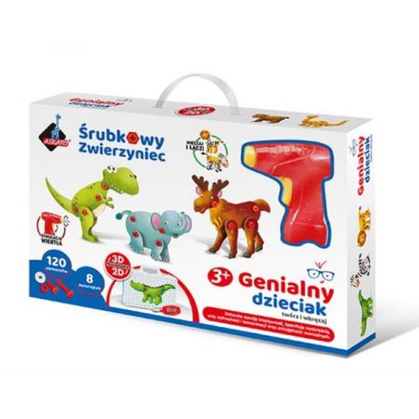 Askato Śrubkowy zwierzyniec Mozaika 3D