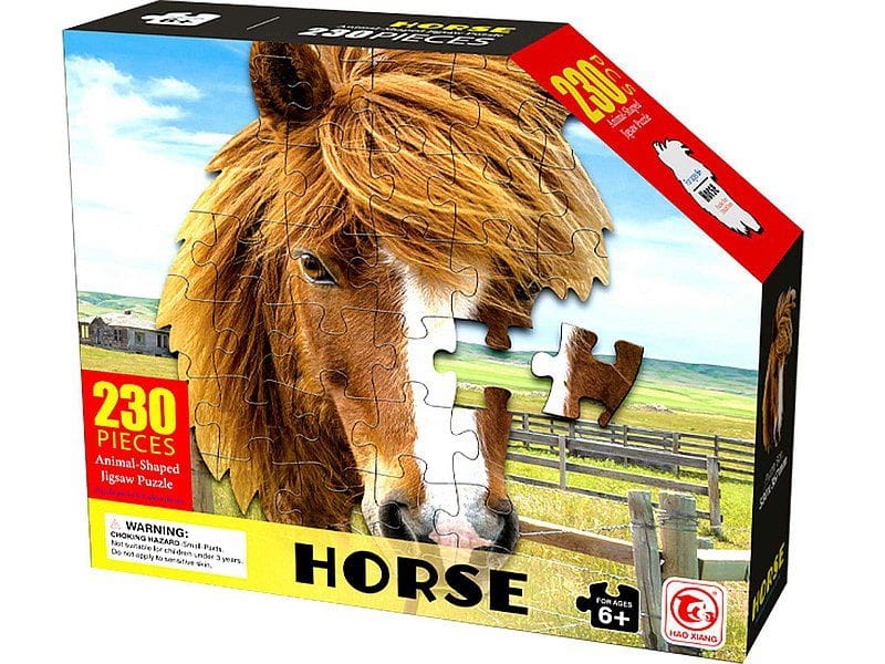 puzzle 230szt, koń; 25x21x6cm,