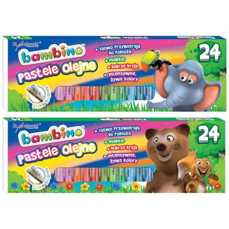 Pastele olejne 24 kolory, Bambino