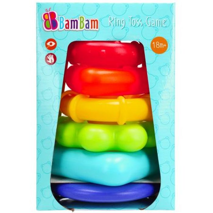 BAM BAM PIRAMIDKA EDUK PASTEL 10X20X10 SIAT30 60