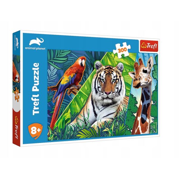 Puzzle 300 el. Zwierzęta Trefl