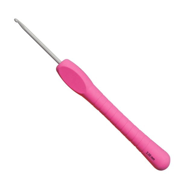 2 mm szydełko do wełny z rączką 14cm PONY EASY GRIP 56801 .