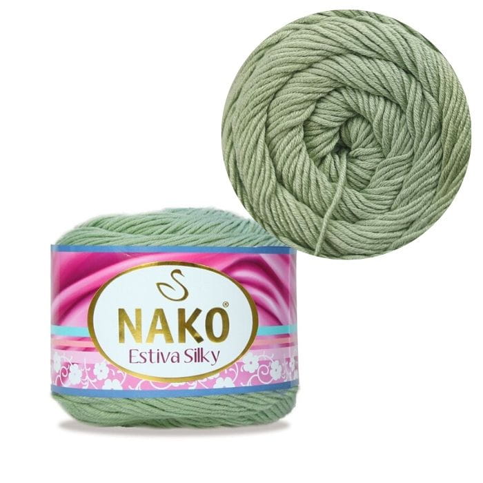 Włóczka Nako Estiva Silky kol. 12933 szałwiowy