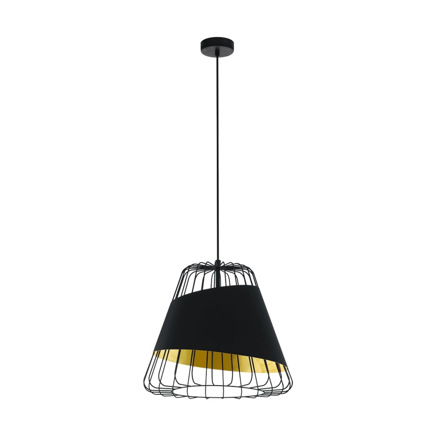 Eglo Lampa wisząca AUSTELL czarna śr.43cm E27