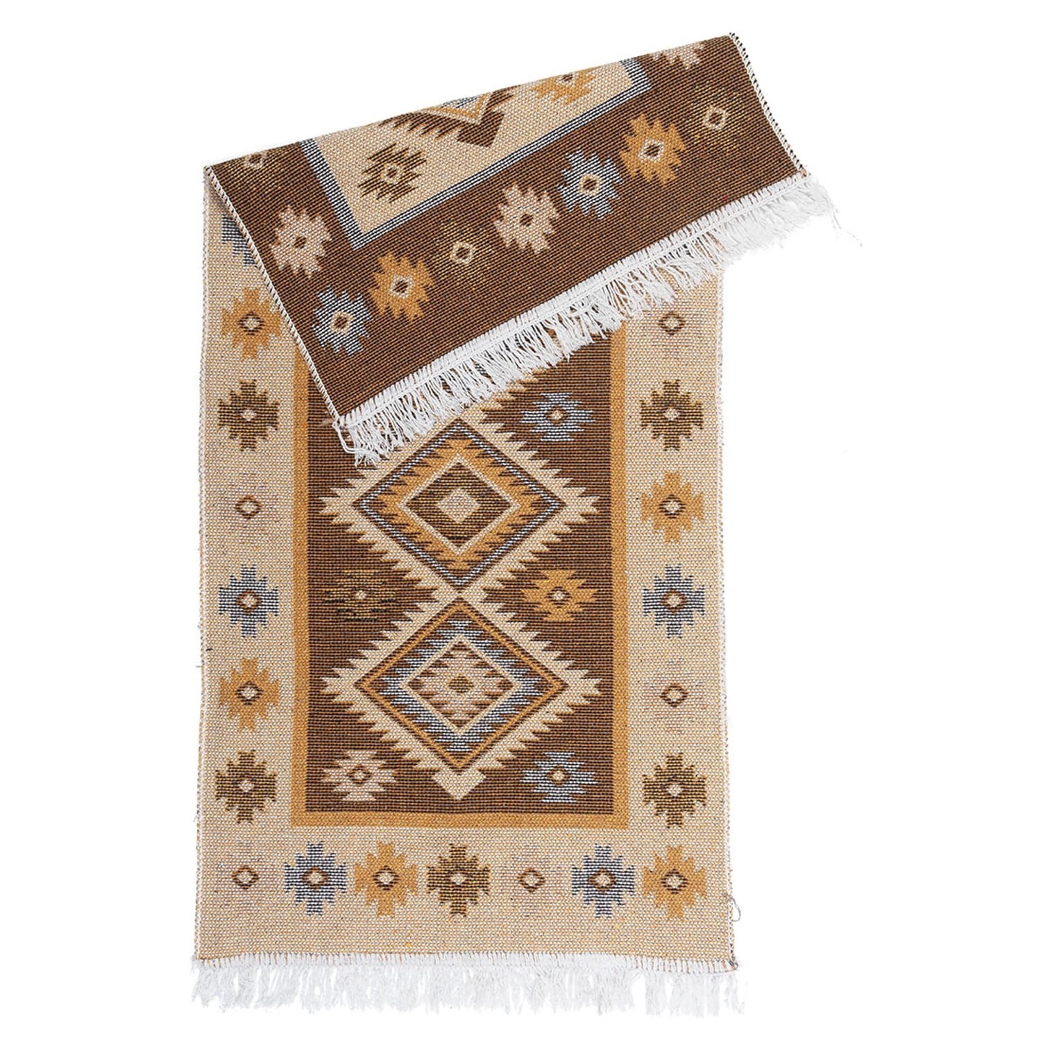 Dywan KILIM romby miodowy 60 x 120 cm