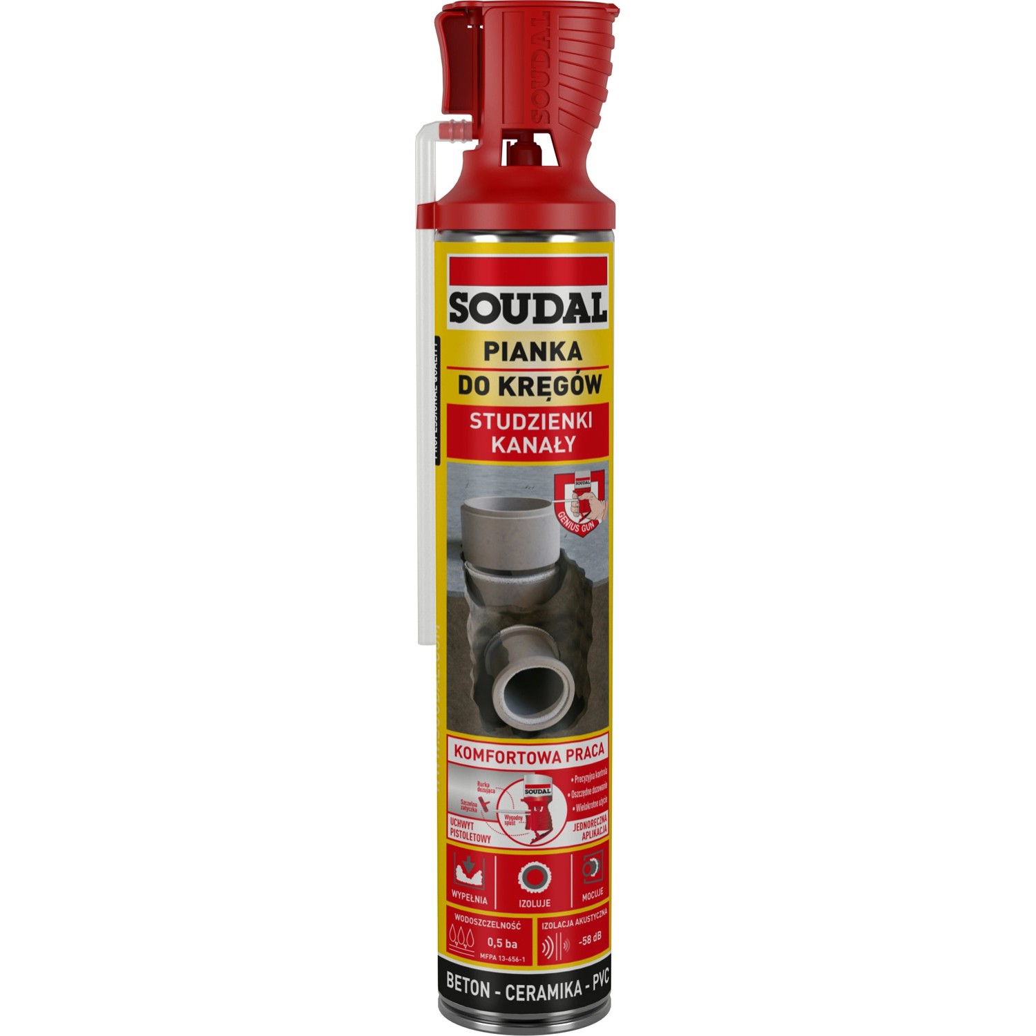 Soudal Pianka do kręgów Genius Gun 750 ml