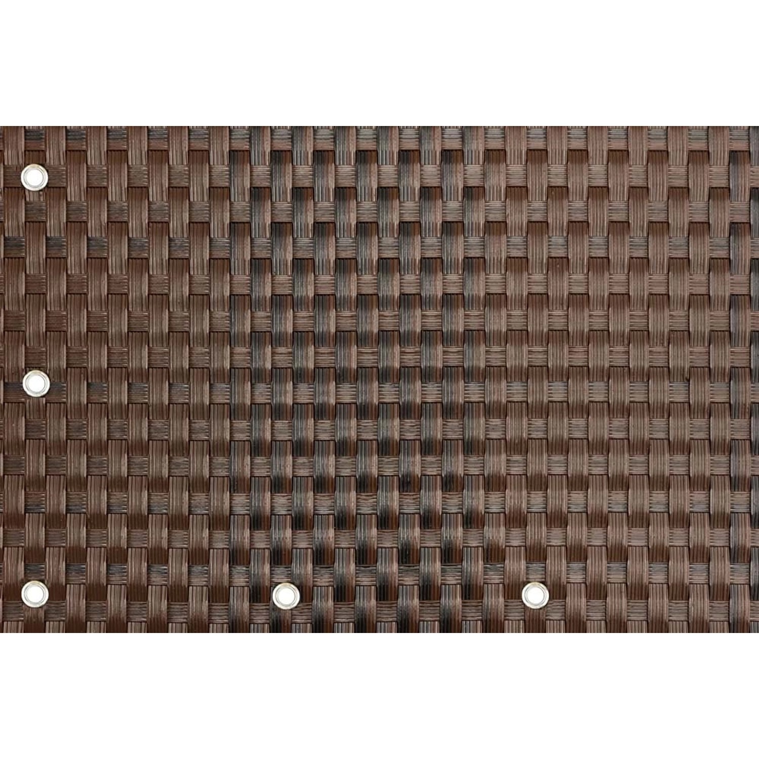 Mata rattanowa na wymiar mix brąz - 10 x 110 cm