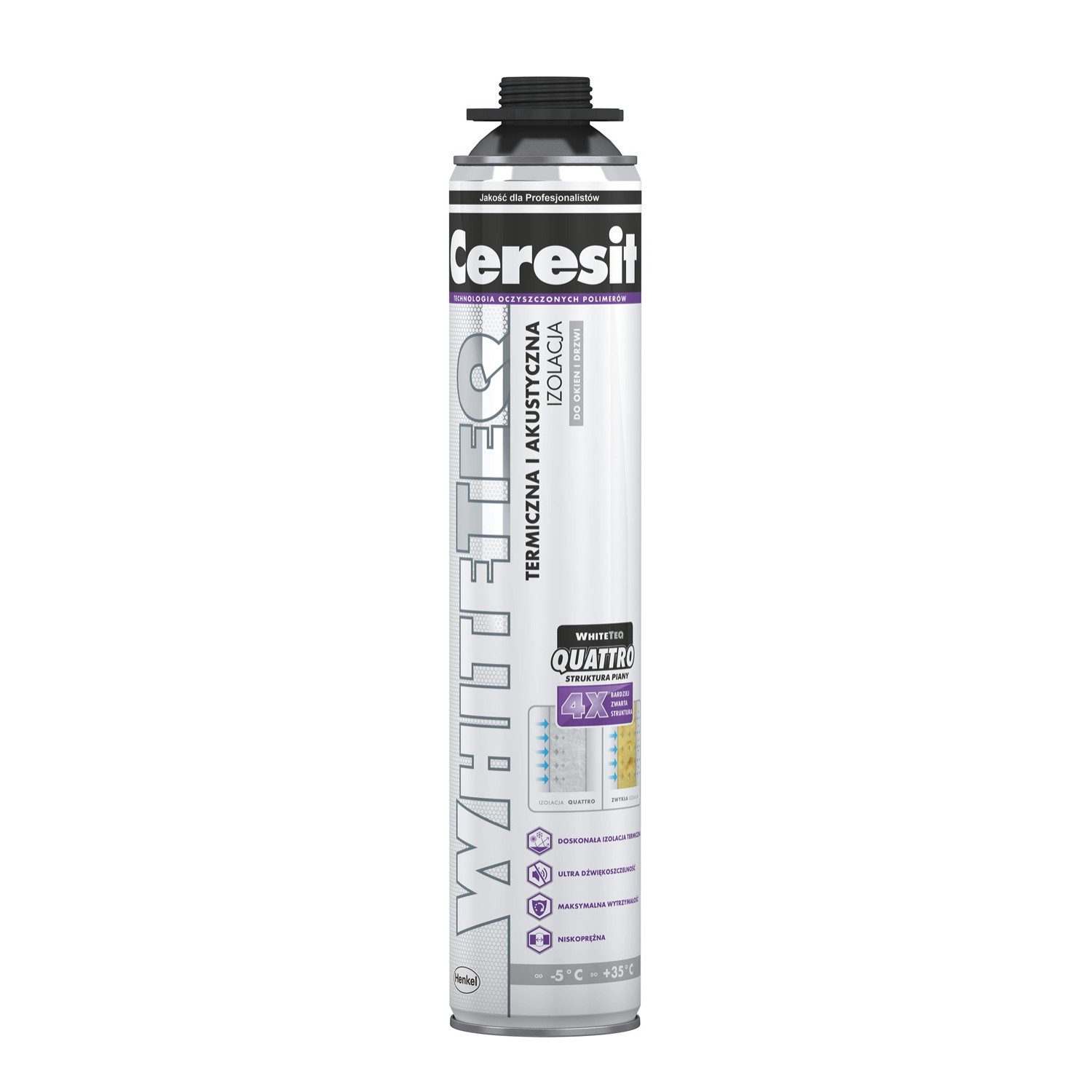 Ceresit Piana Whiteteq pistoletowa, 750 ml