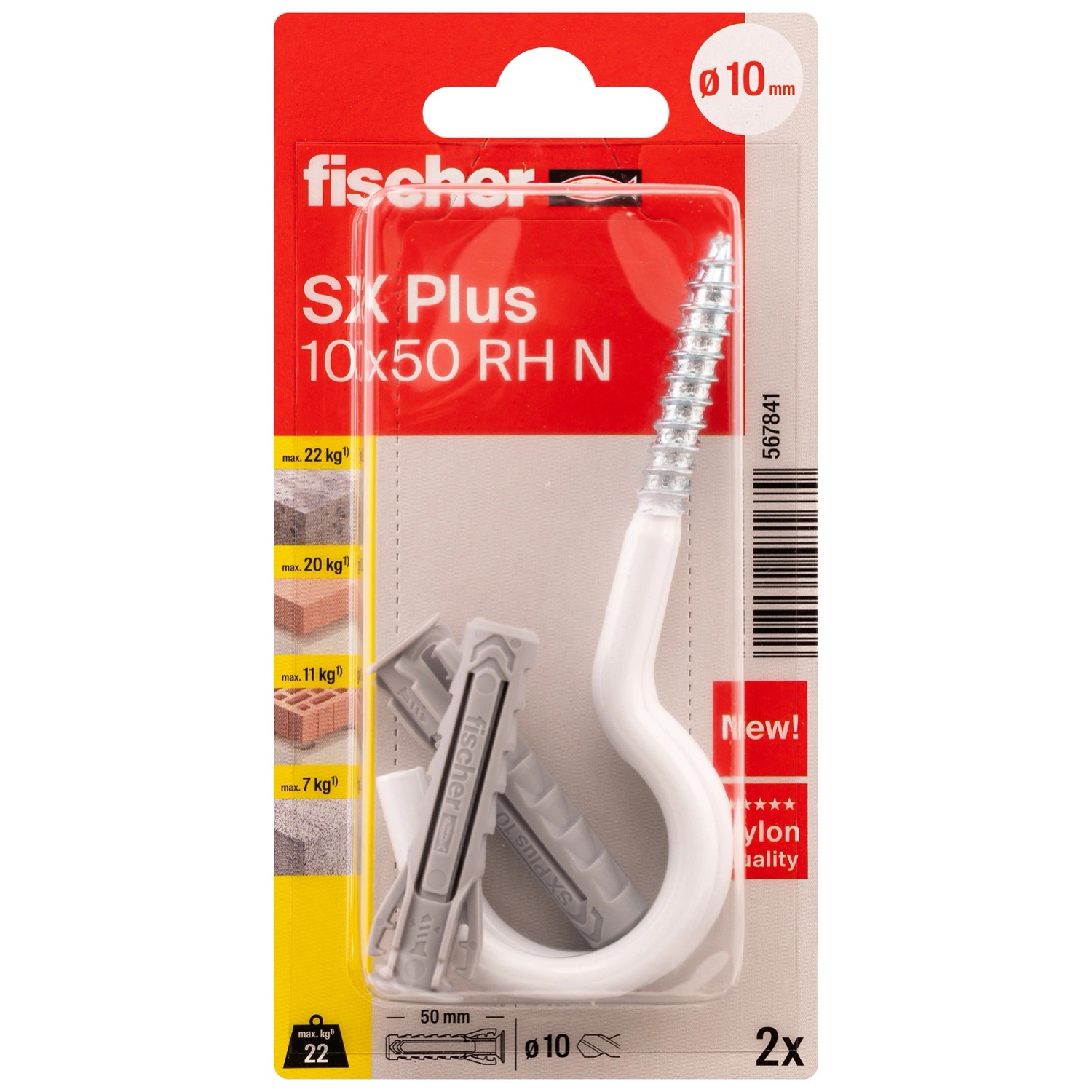 Fisher Kołek SX plus rozporowy 10x50 mm - 2 szt.