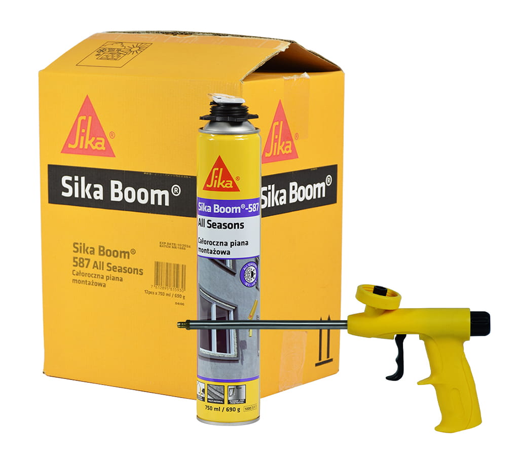 PIANA PISTOLETOWA SIKA BOOM 583 850ML 12SZT. + PISTOLET GRATIS