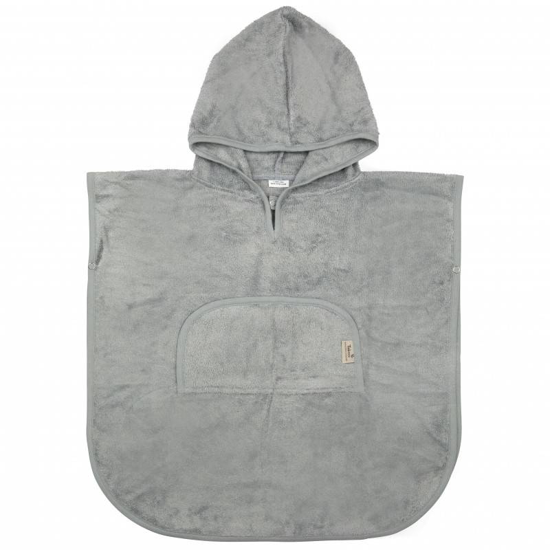 Timboo Bamboo, Bambusowe Poncho V-Neck Moon Blue