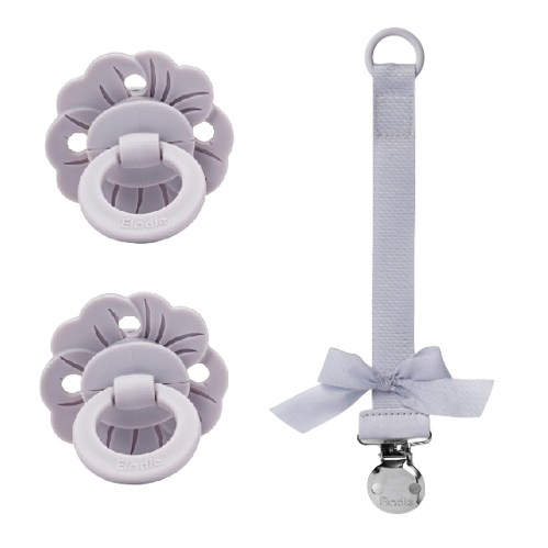 Elodie Details zestaw 2 smoczków Lavender Love + zawieszka SC