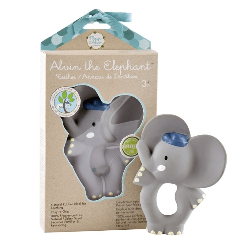 Gryzak z organicznego kauczuku Hevea Alvin Elephant BBTB