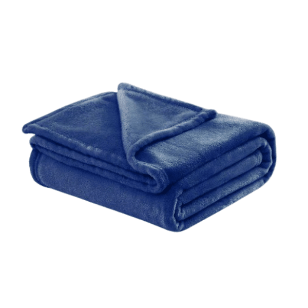 Pluszowy kocyk pretty navy NS - 70*100