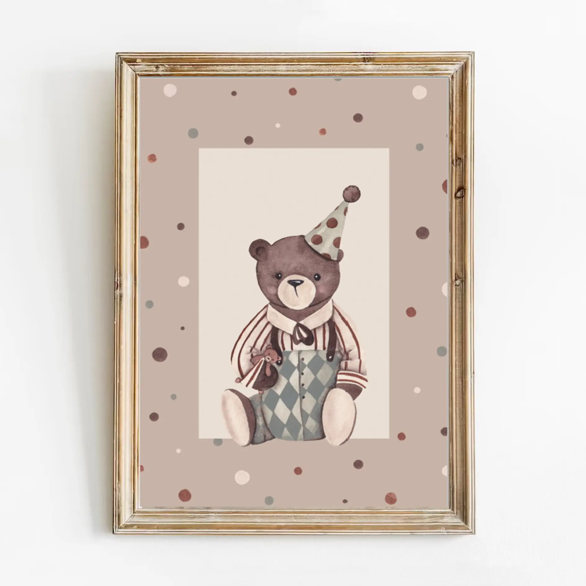 Plakat Retro Niedźwiadek Synek - Sam plakat A4