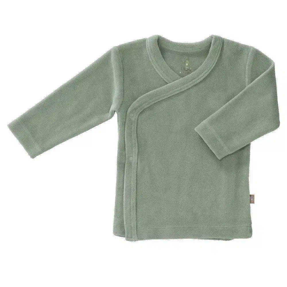 Kardigan welurowy Forest green Fresk - 6-12 miesięcy