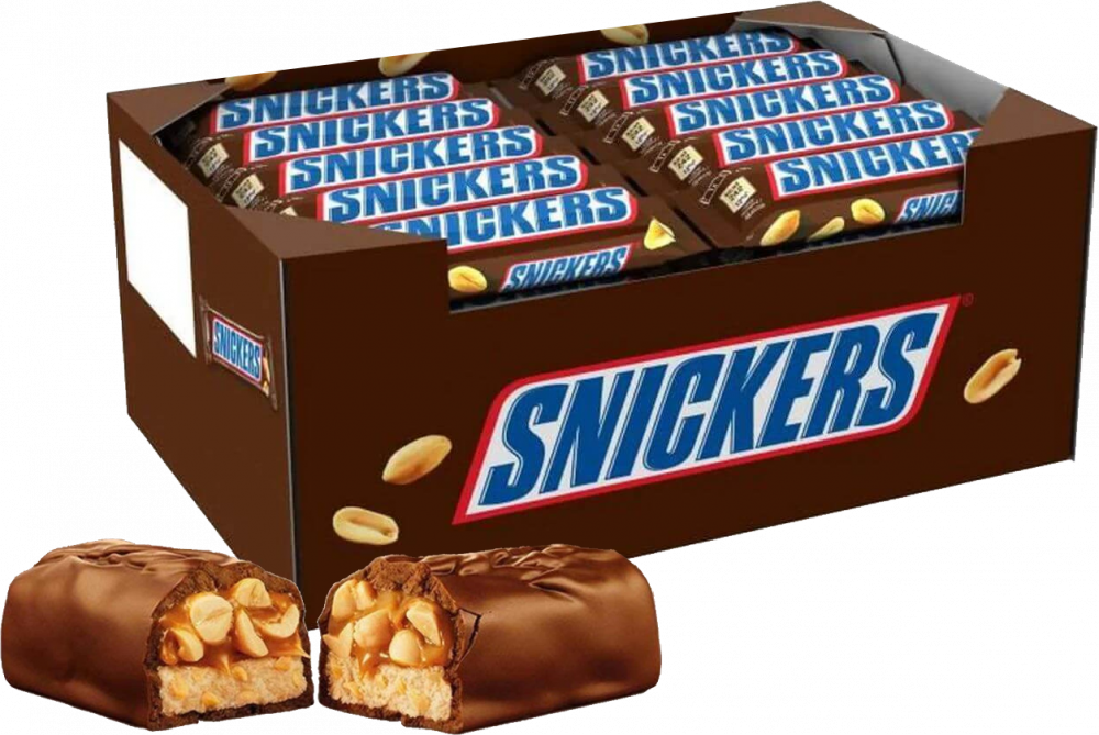 40x baton Snickers, z nugatowym nadzieniem i orzeszkami ziemnymi w karmelu i czekoladzie, 50g
