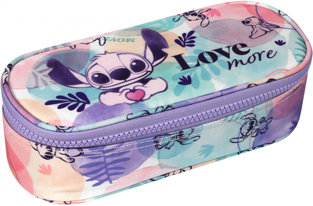 Piórnik szkolny CoolPack Campus Stitch Pastel, saszetka, bez wyposażenia