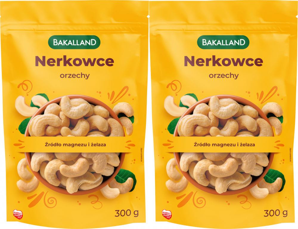 2x Orzechy nerkowca Bakalland, 300g