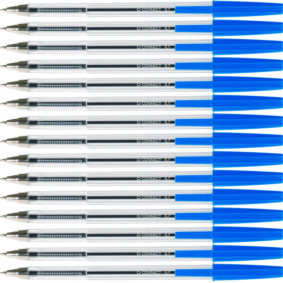 10x Długopis Q-Connect, 0.7 mm, niebieski