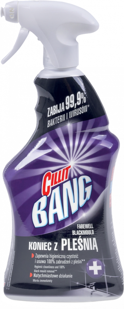 Środek do czyszczenia Cillit Bang, Pleśń i Czarne Osady, z rozpylaczem, 750ml