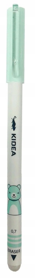 Długopis wymazywalny Kidea A, 0.7mm, tusz kolor niebeski, obudowa mix kolorów