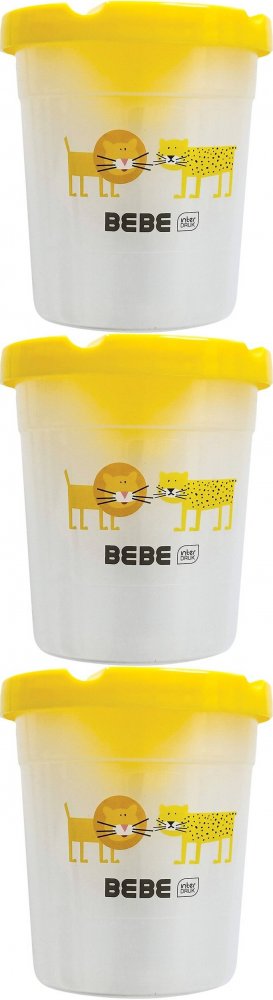 3x Kubek do wody BEBE Friends, z blokadą wylania, 150ml, 1 sztuka, mix kolorów