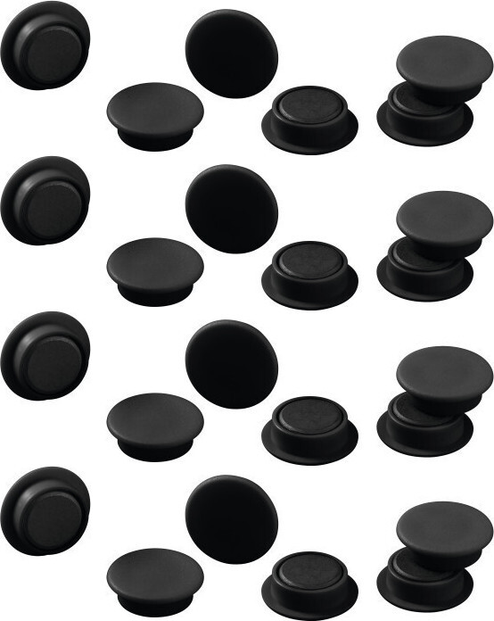 4x Magnesy do tablic Durable, 21mm, 20 sztuk, czarny