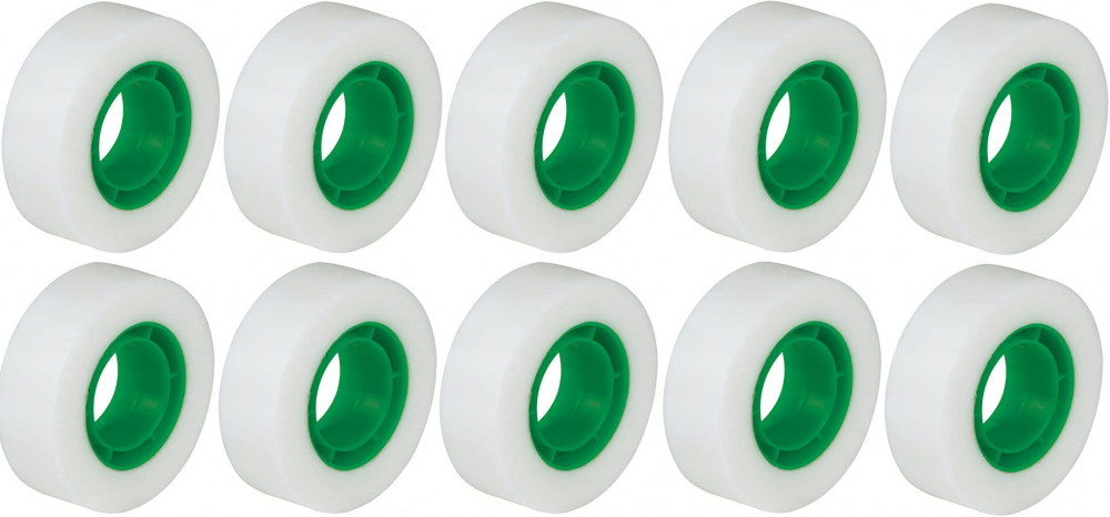 10x Taśma klejąca Q-Connect Invisible, 19mmx33m, przezroczysty
