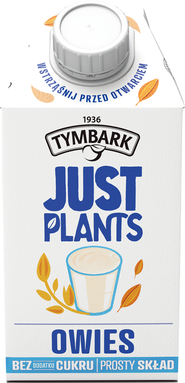 Napój owsiany Tymbark Just Plants, klasyczny, bez cukru, 0.5l