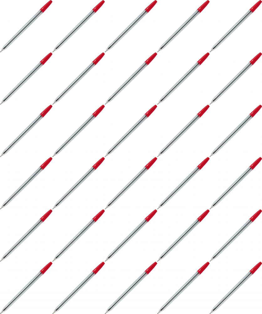 50x Długopis Office Products, 1mm, czerwony