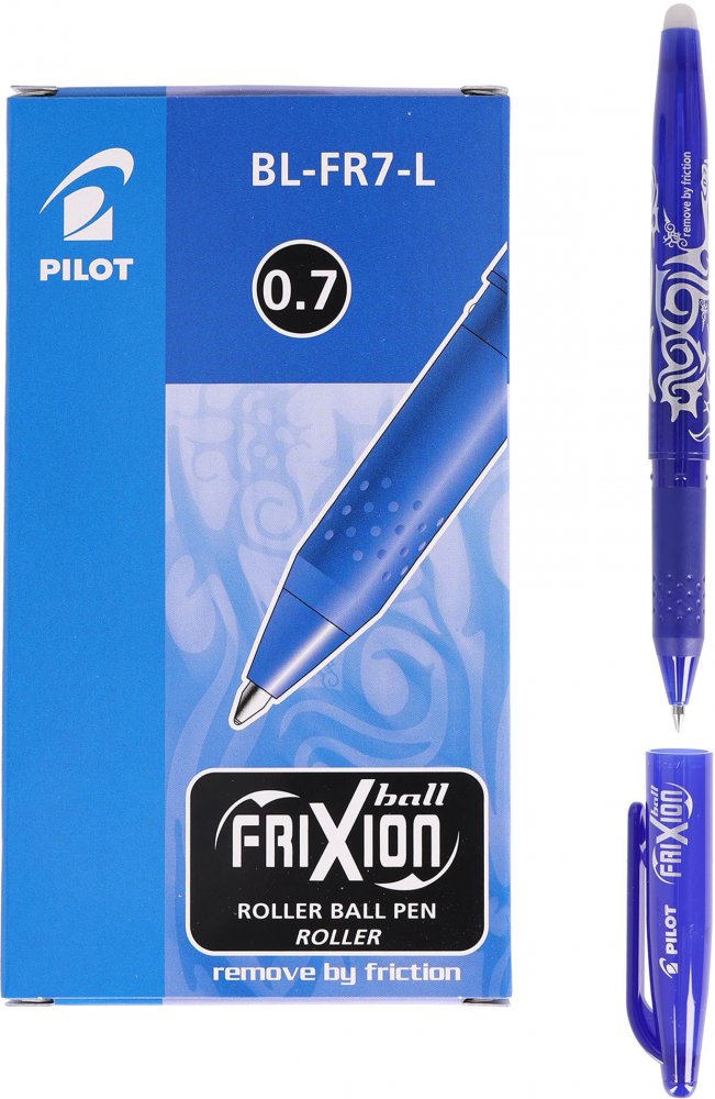 12x Pióro kulkowe wymazywalne Pilot Frixion Ball, 0.7mm, niebieski