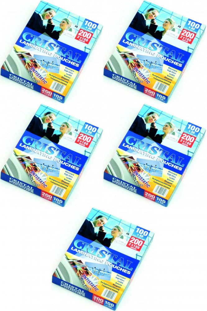 5x Folia do laminowania Argo, 111x154mm, A6, 2x100 μm, antystatyczna, 100 sztuk